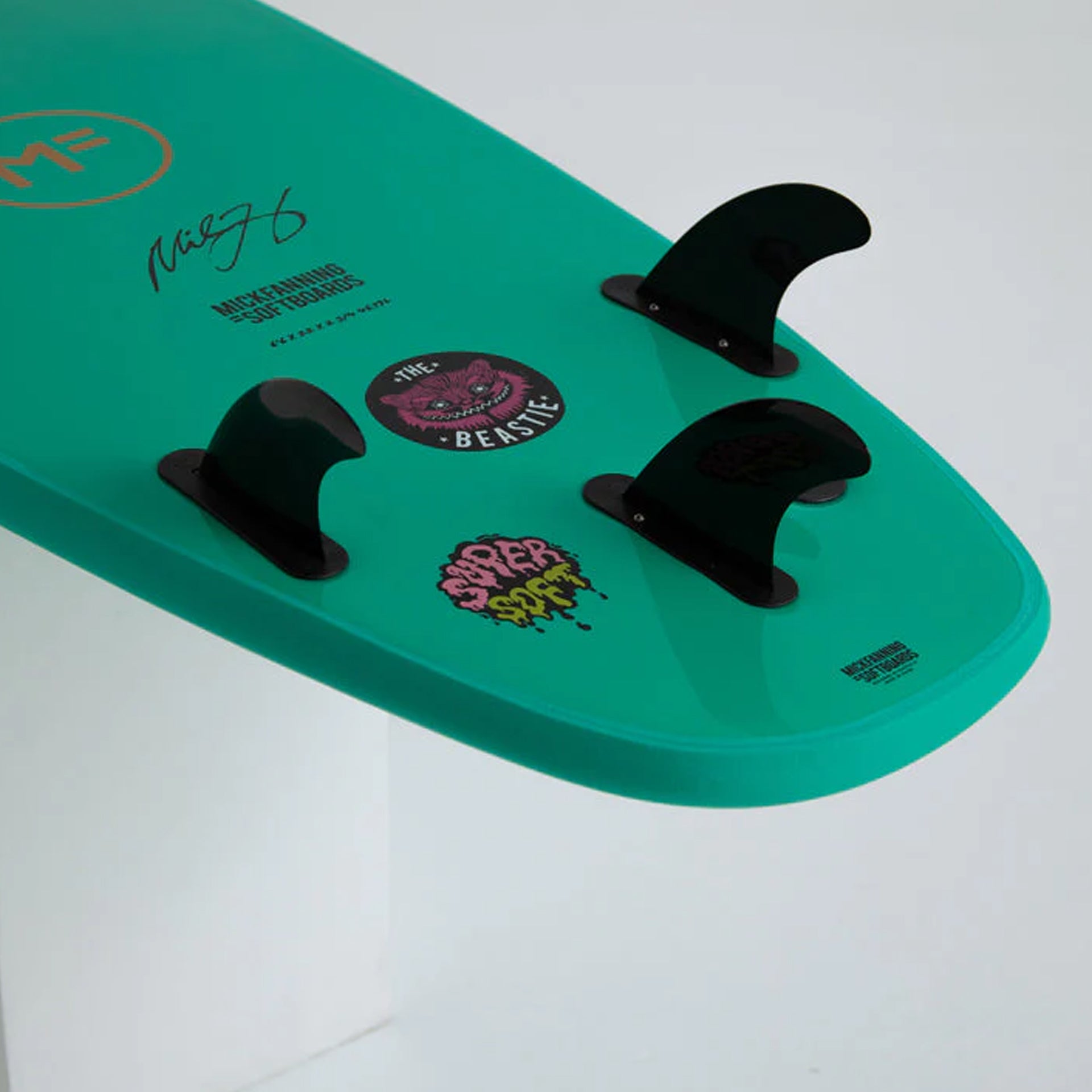 Mick Fanning Beastie Super Soft Tri Softboard -  Aqua Marine