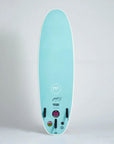 Mick Fanning Beastie Supersoft Surfboard Multi Box 3F - White/Teal