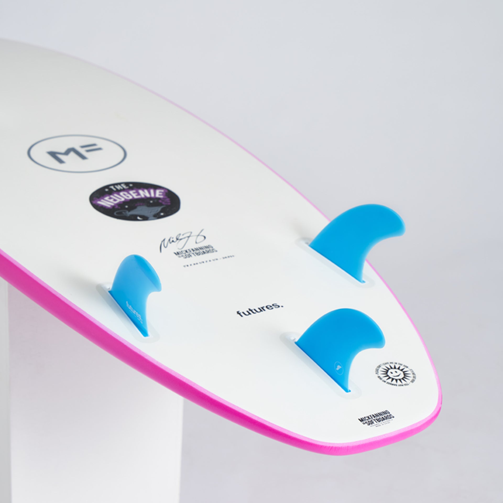 Mick Fanning Neugenie EpoxyLam Surfboard Futures 3 - Pink