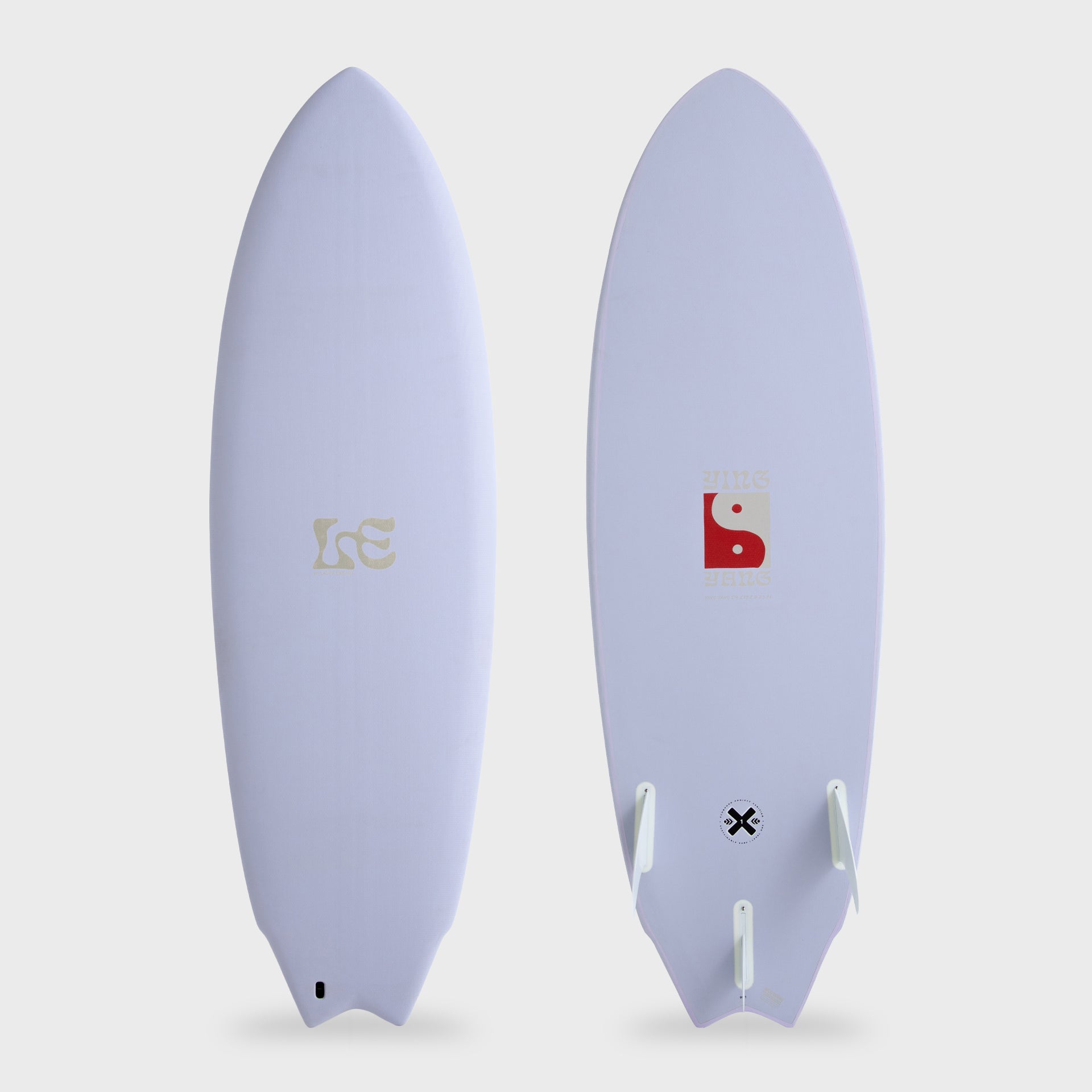Mick Fanning X Laura Enever Ying Yang Surfboard - Hydrangea - ManGo Surfing