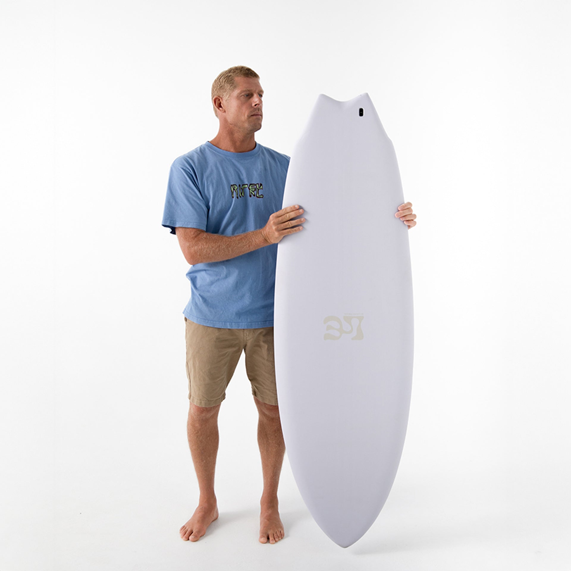 Mick Fanning X Laura Enever Ying Yang Surfboard - Hydrangea - ManGo Surfing