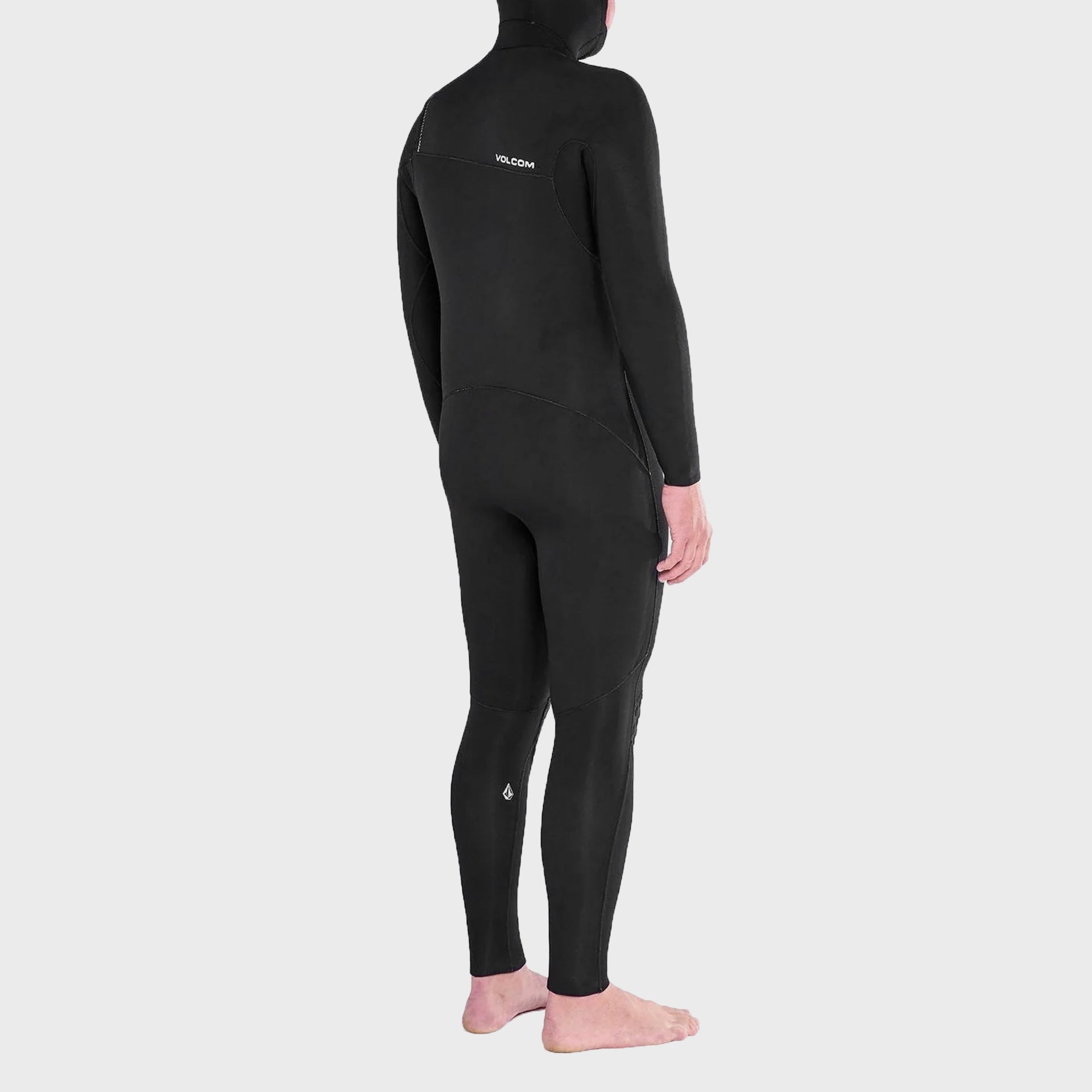 Volcom Mens Modulator 4/3mm Hooded Chest Zip Wetsuit - Black - ManGo Surfing