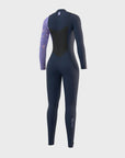 Mystic Womens Jayde Double Front Zip 5/4 Fullsuit - Navy