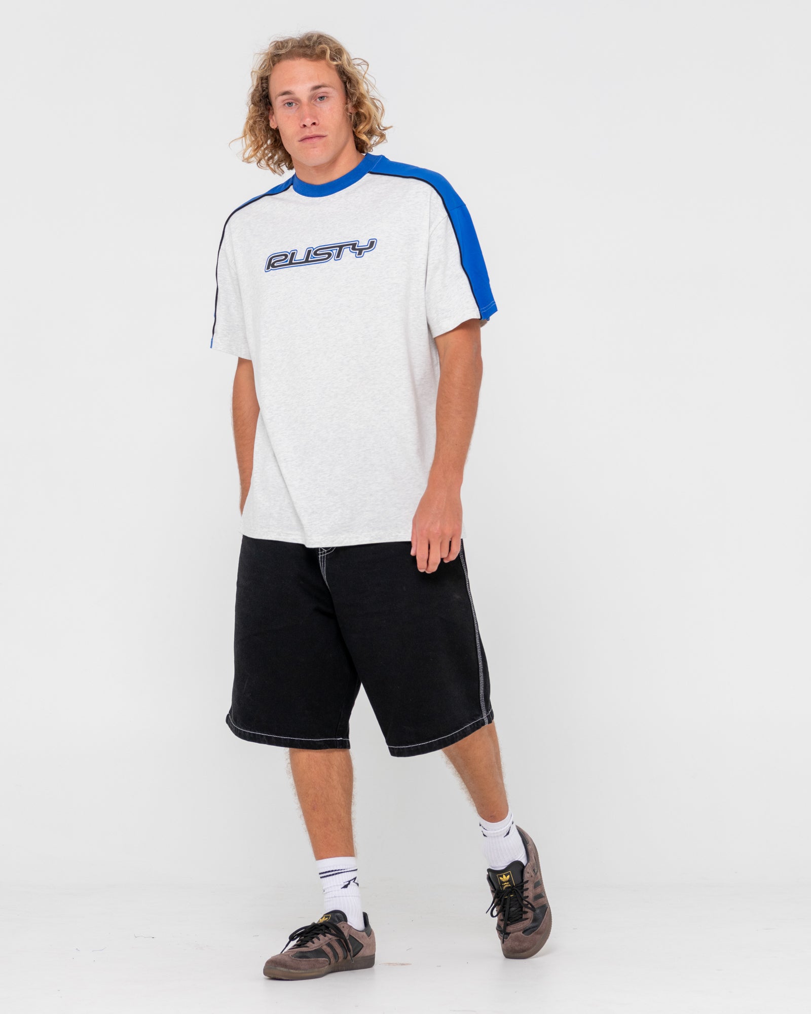 Rusty Straight Shooter Short Sleeve T-Shirt - Ecru Marle