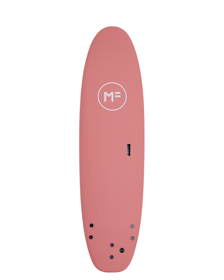 7'0 Surf School Super Soft Surfboard - Screw Thru 3F - Coral - ManGo Surfing