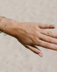 Pineapple Island Alila Dainty Beaded Bracelet - Green