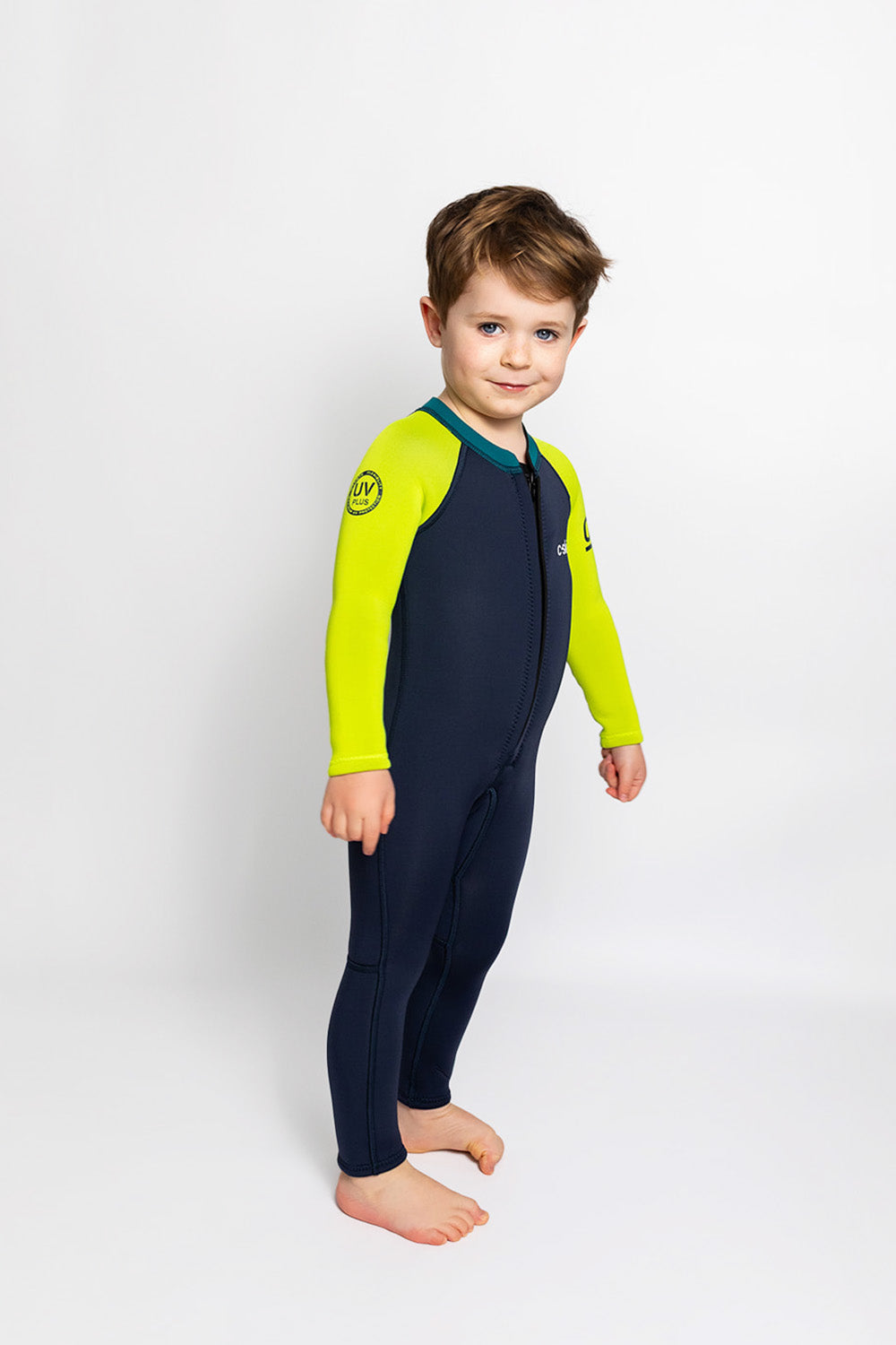 C-Skins C-Kids NuWave Baby FZ Steamer - Bluestone/Lime