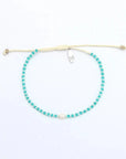 Pineapple Island Mutiara Dainty Beaded Bracelet - Turquoise