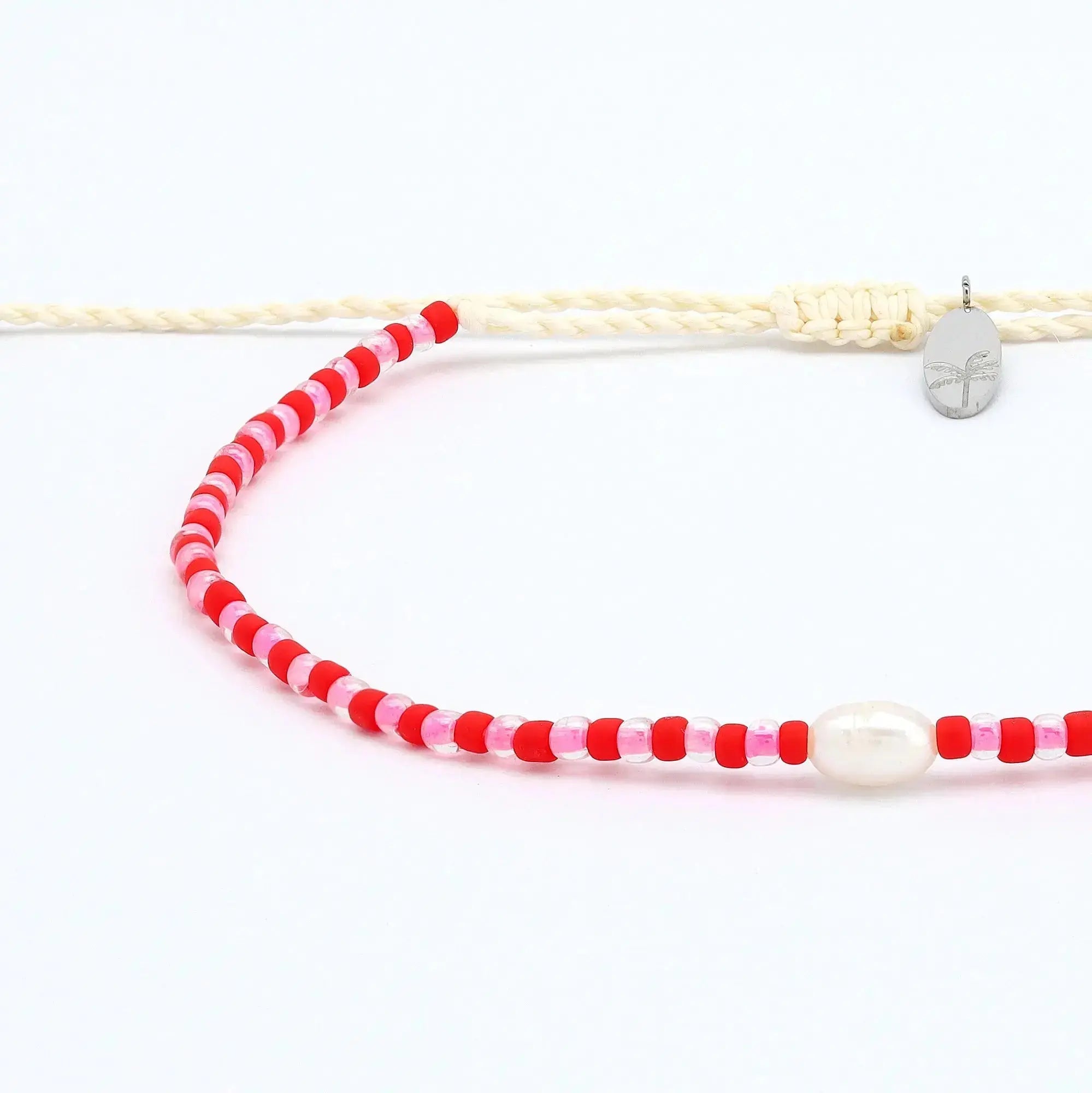 Pineapple Island Mutiara Dainty Beaded Bracelet - Pink