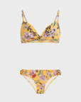 Protest Channel Flower Underwire Womens Bikini - Tumeric Yellow - ManGo Surfing