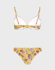 Protest Channel Flower Underwire Womens Bikini - Tumeric Yellow - ManGo Surfing