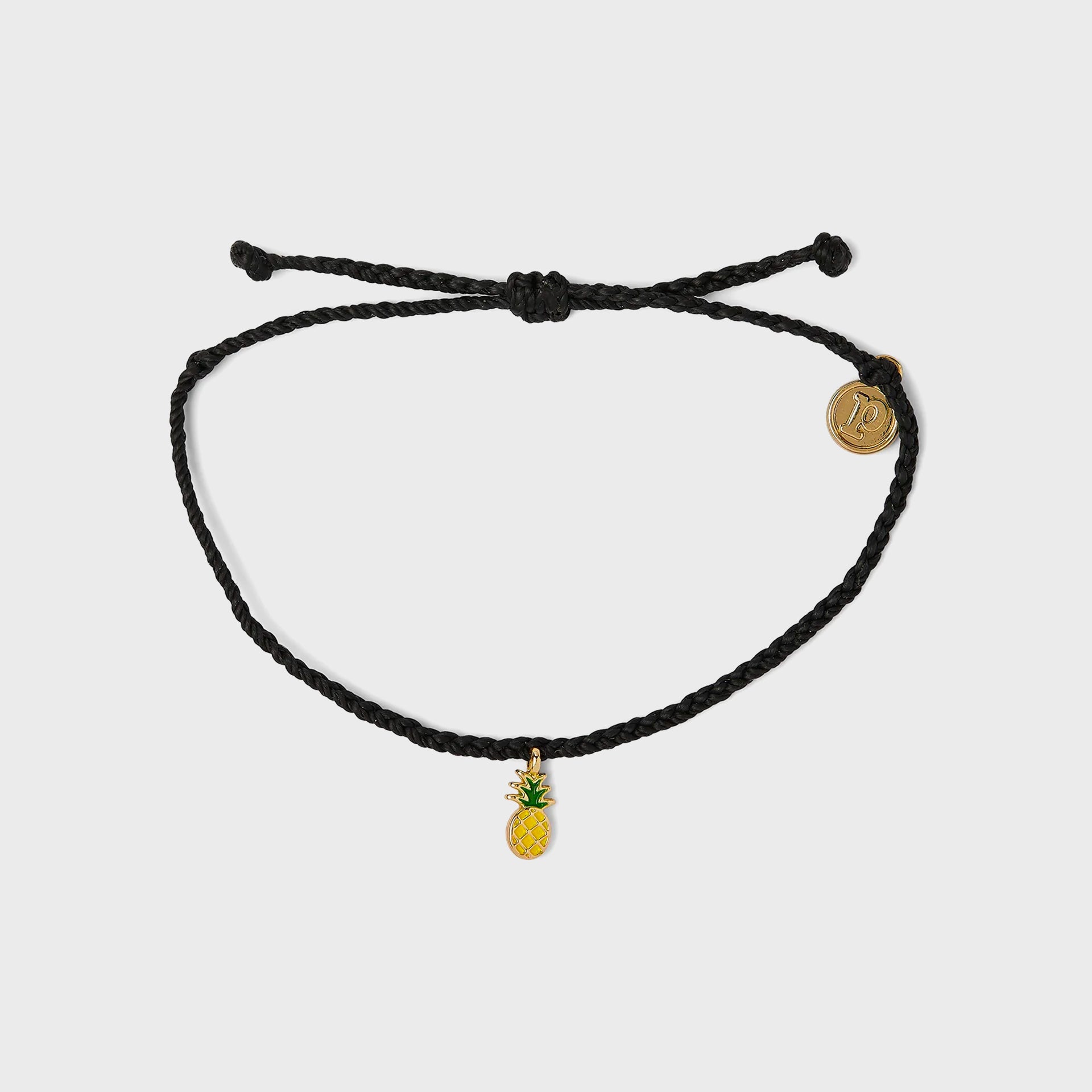 Pura Vida Enamel Pineapple Gold - Black - ManGo Surfing