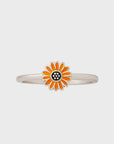 Pura Vida Enamel Sunflower Ring - Silver - ManGo Surfing