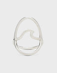 Pura Vida Large Wave Ring - Silver - ManGo Surfing