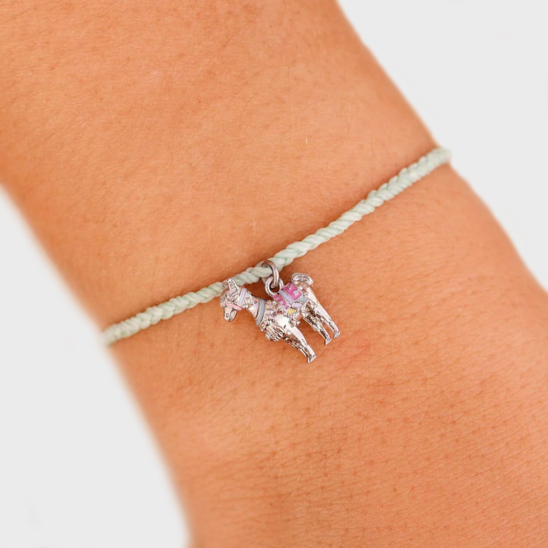 Pura Vida Llama Silver Charm Bracelet - Winter Fresh - ManGo Surfing