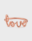 Pura Vida Love Wire Wrap Ring - Rose Gold - ManGo Surfing