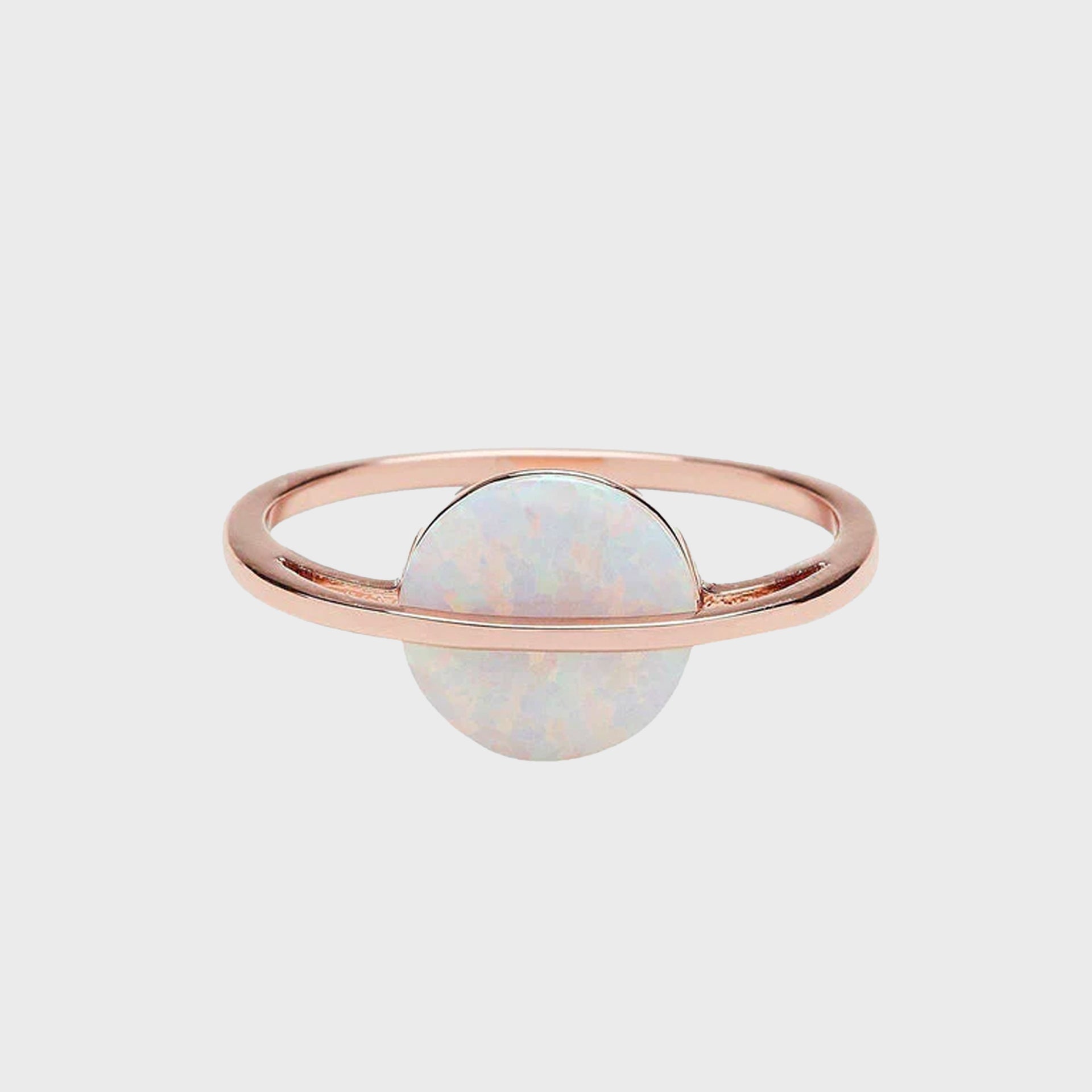 Pura Vida Opal Saturn Ring - Rose Gold - ManGo Surfing