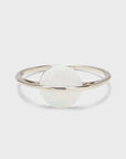 Pura Vida Opal Saturn Ring - Silver/White - ManGo Surfing