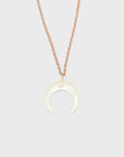 Pura Vida Pearl Crescent Mood Necklace - Rose Gold - ManGo Surfing