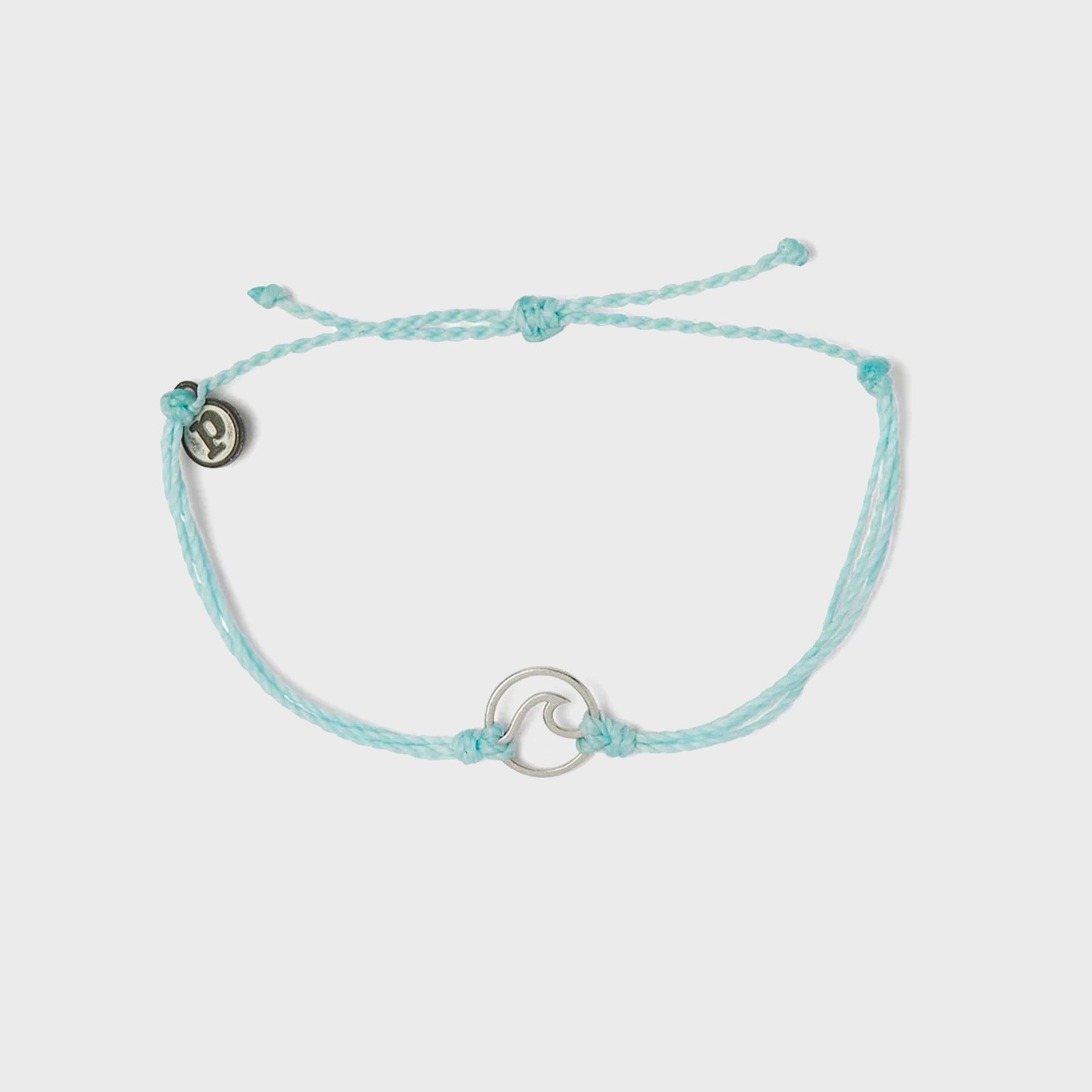 Pura Vida Wave Silver Bracelet - Ice Blue - ManGo Surfing