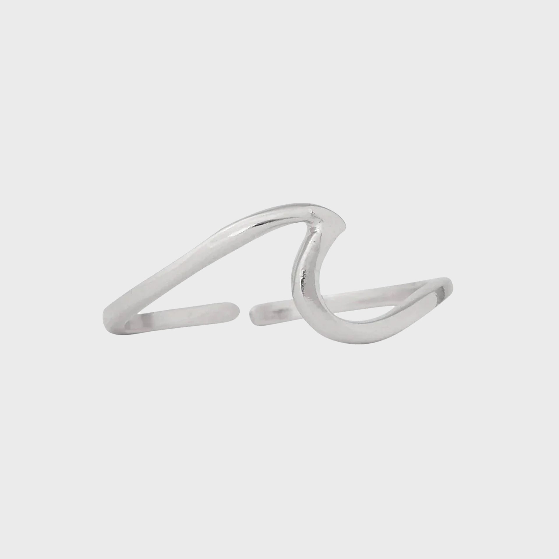 Pura Vida Wave Toe Ring - Silver - ManGo Surfing