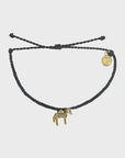 Pura Vida Zebra Gold Charm Bracelet - Black - ManGo Surfing