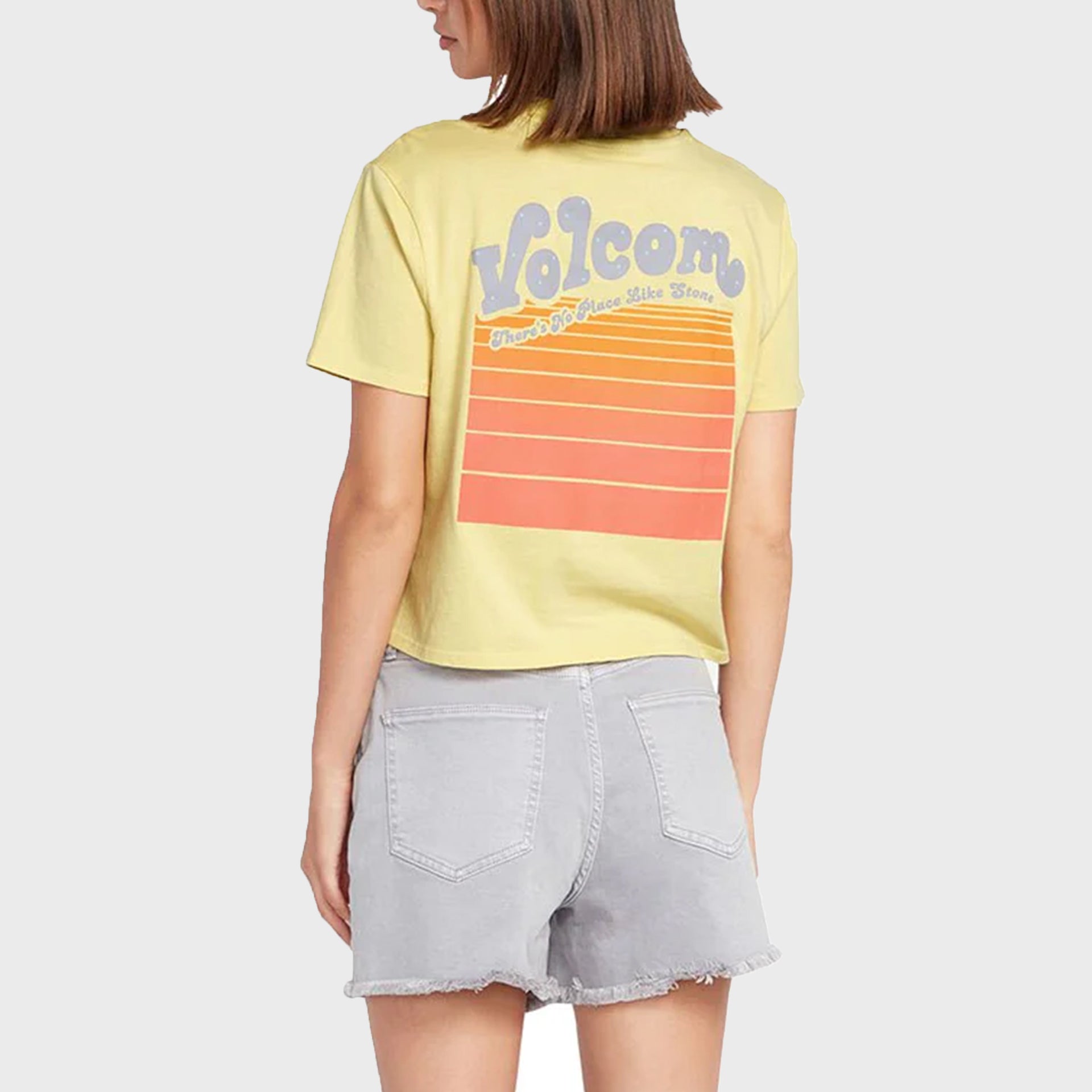 Pocket Dial T-Shirt - Womens Short Sleeve Tee - Citron - ManGo Surfing