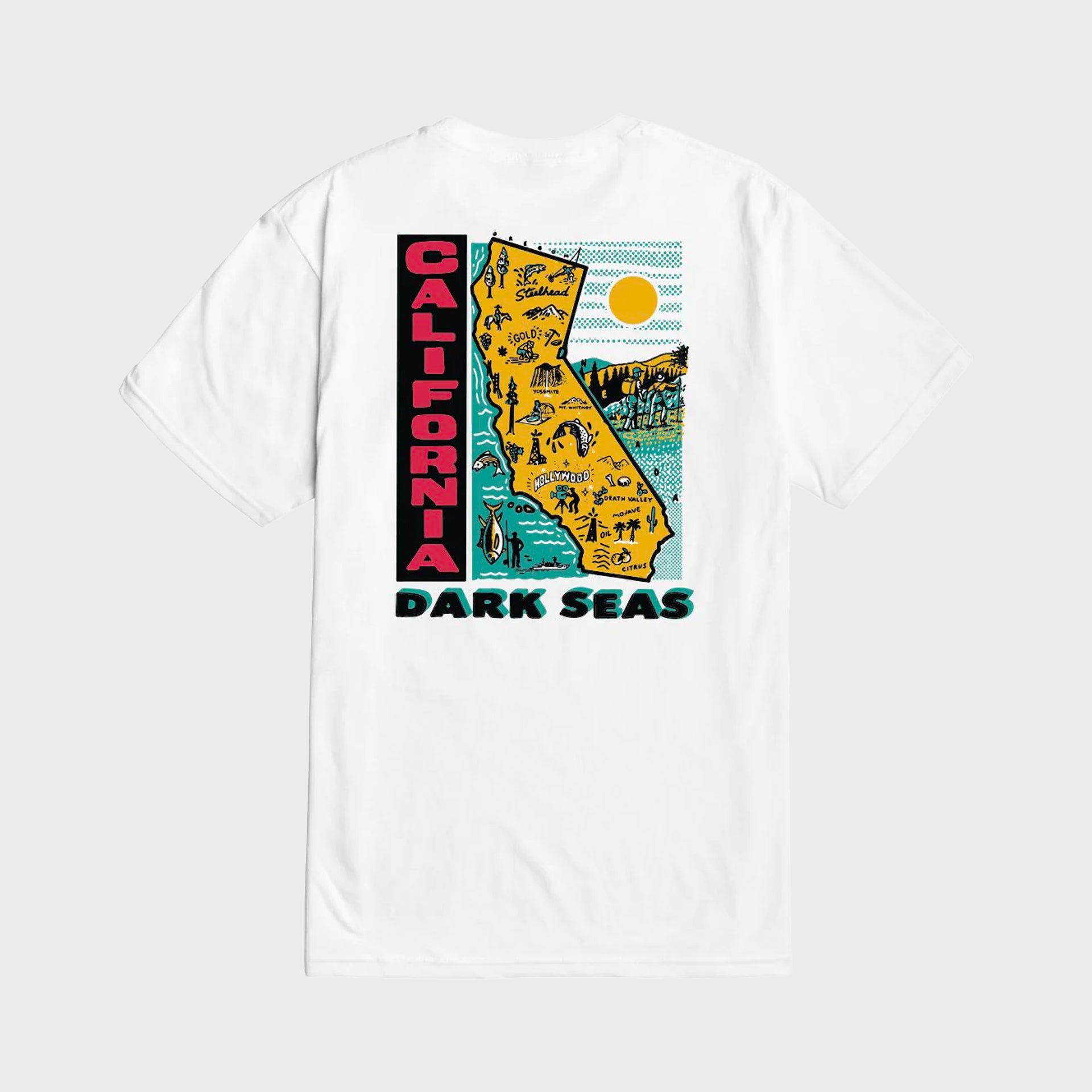 Dark Seas California T-Shirt - White - ManGo Surfing