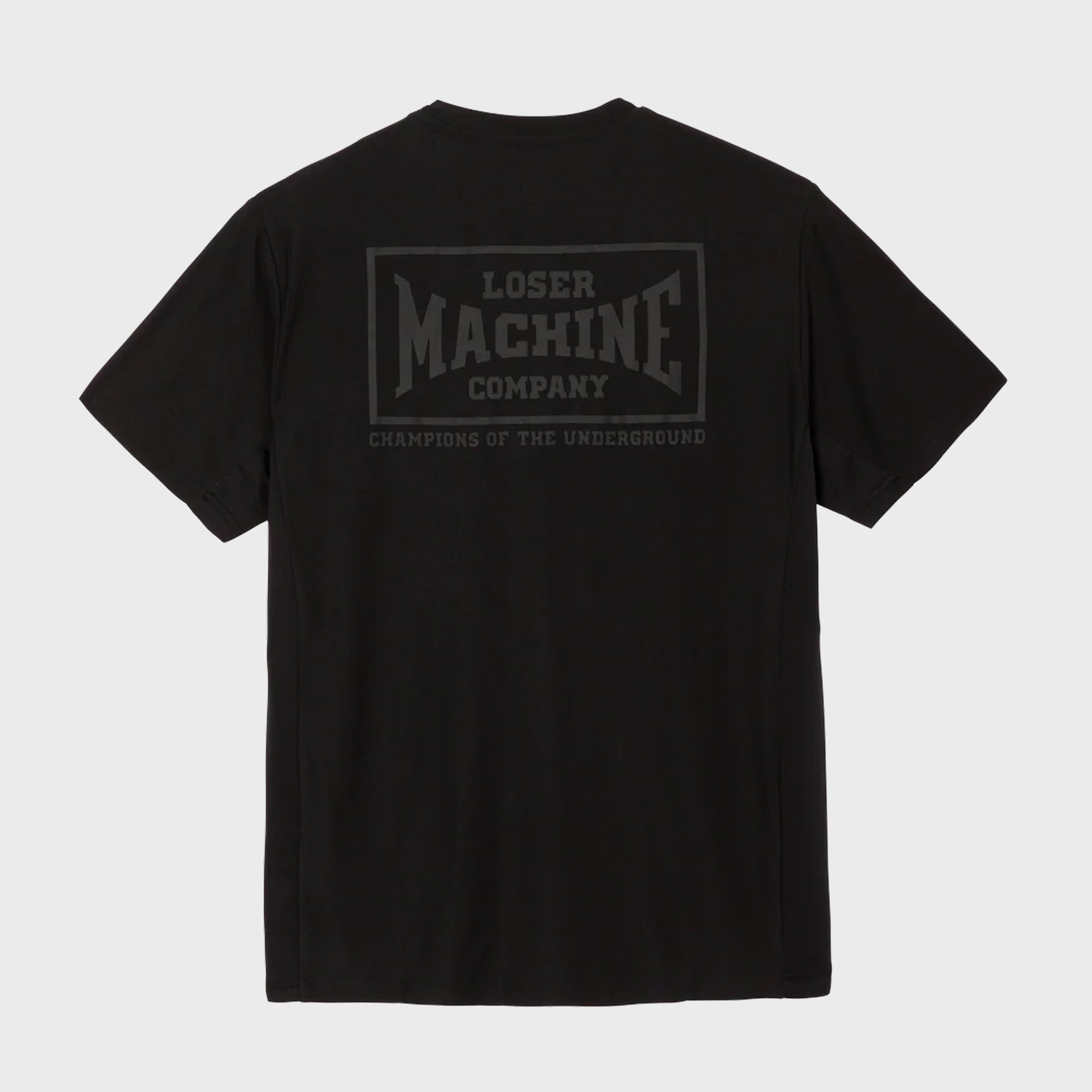 Loser Machine Too Hard Knit Short Sleeve T-Shirt - Black - ManGo Surfing