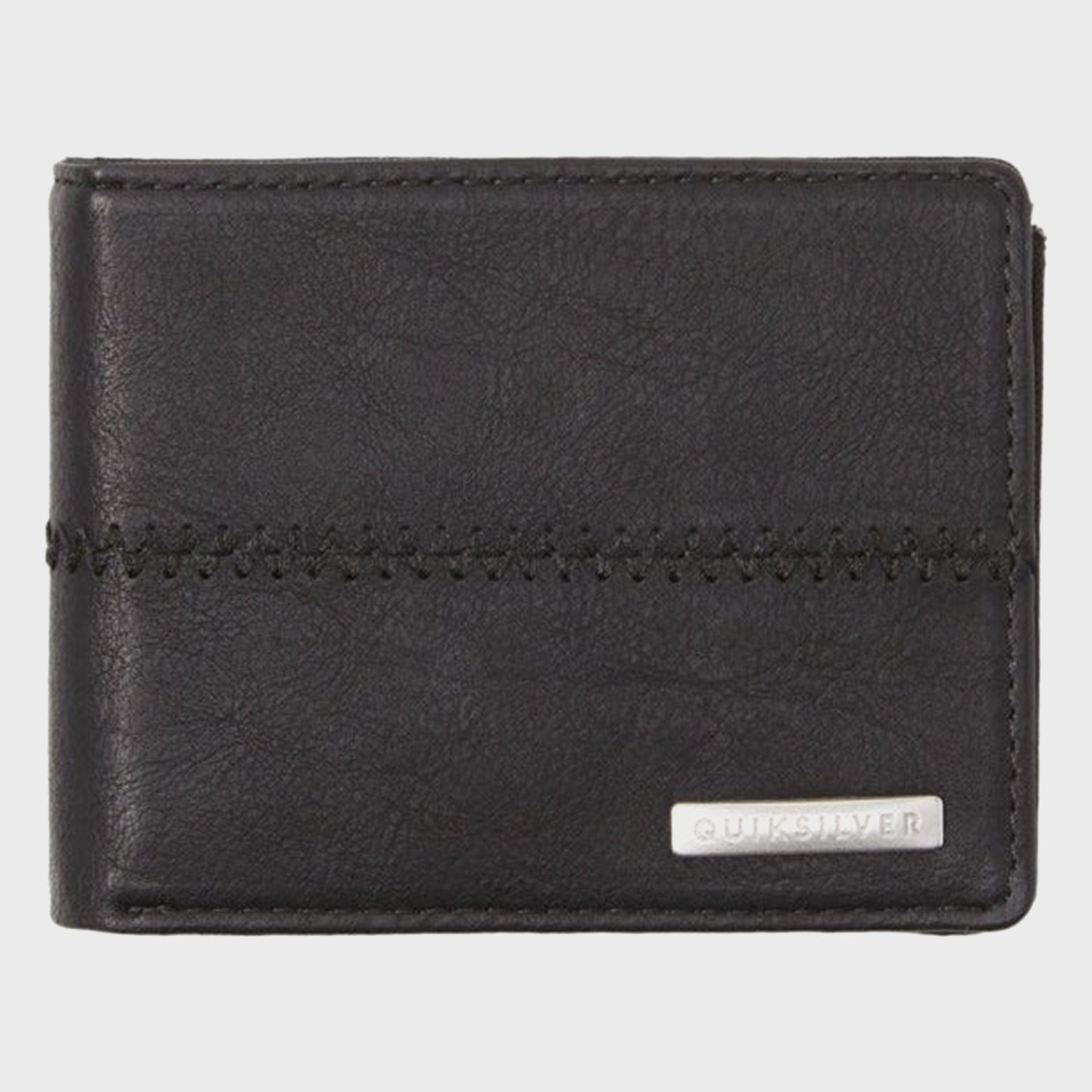 Quiksilver Stitchy Tri-Fold Wallet - Black/Black - ManGo Surfing