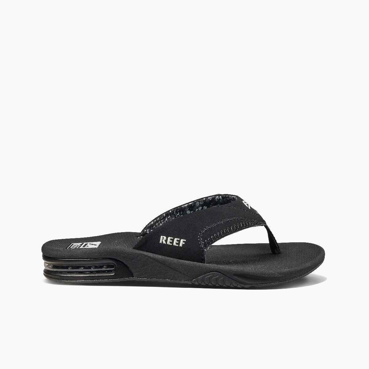 Reef Womens Fanning Flip Flops - Black - ManGo Surfing