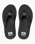 Reef Womens Fanning Flip Flops - Black - ManGo Surfing