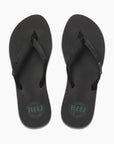 Reef Womens Ginger Flip Flops - Black/Black