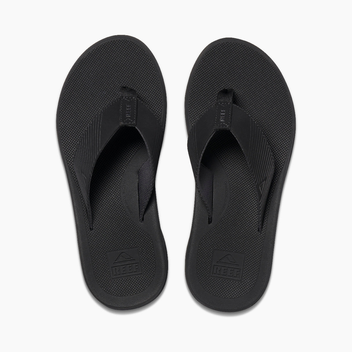 Reef Mens Phantom II Flip Flops - Black/Black - ManGo Surfing