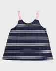 Roxy Paper Stars Girls Vest Top - Dress Blues/Musical Stripes - ManGo Surfing