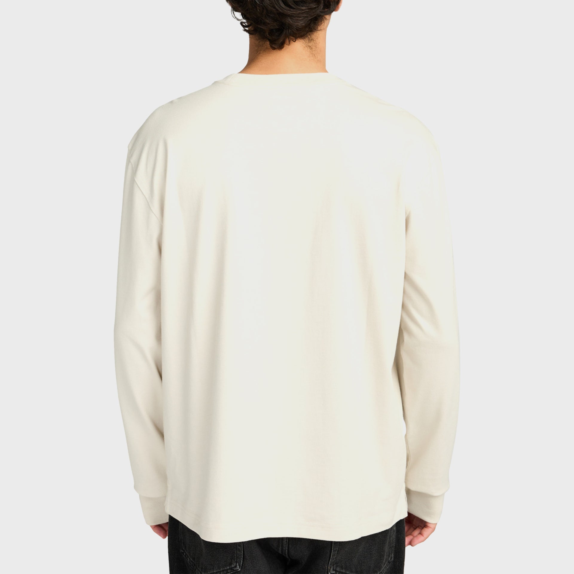 RVCA Mens Spin Long Sleeve T-Shirt - Ceramic