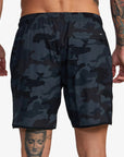 RVCA Mens Yogger Stretch 17" Elasticated Shorts - Camouflage