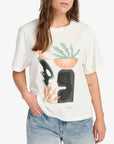 RVCA Womens Collage T-Shirt - Antique White