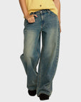 RVCA Womens Loosey Relaxed Jeans - Dusty Blue Wash