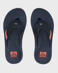 Reef Mens Santa Ana Flip Flops - Navy/White/Orange
