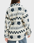 Roxy Womens Morning Crush Fleece Shacket - Parchment