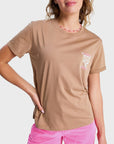 Roxy Womens Oceanregular Poster T-Shirt - Woodsmoke