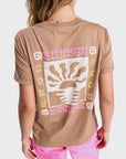 Roxy Womens Oceanregular Poster T-Shirt - Woodsmoke