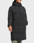 Roxy Womens Test Of Time Long Hooded Puffa Jacket - Anthracite