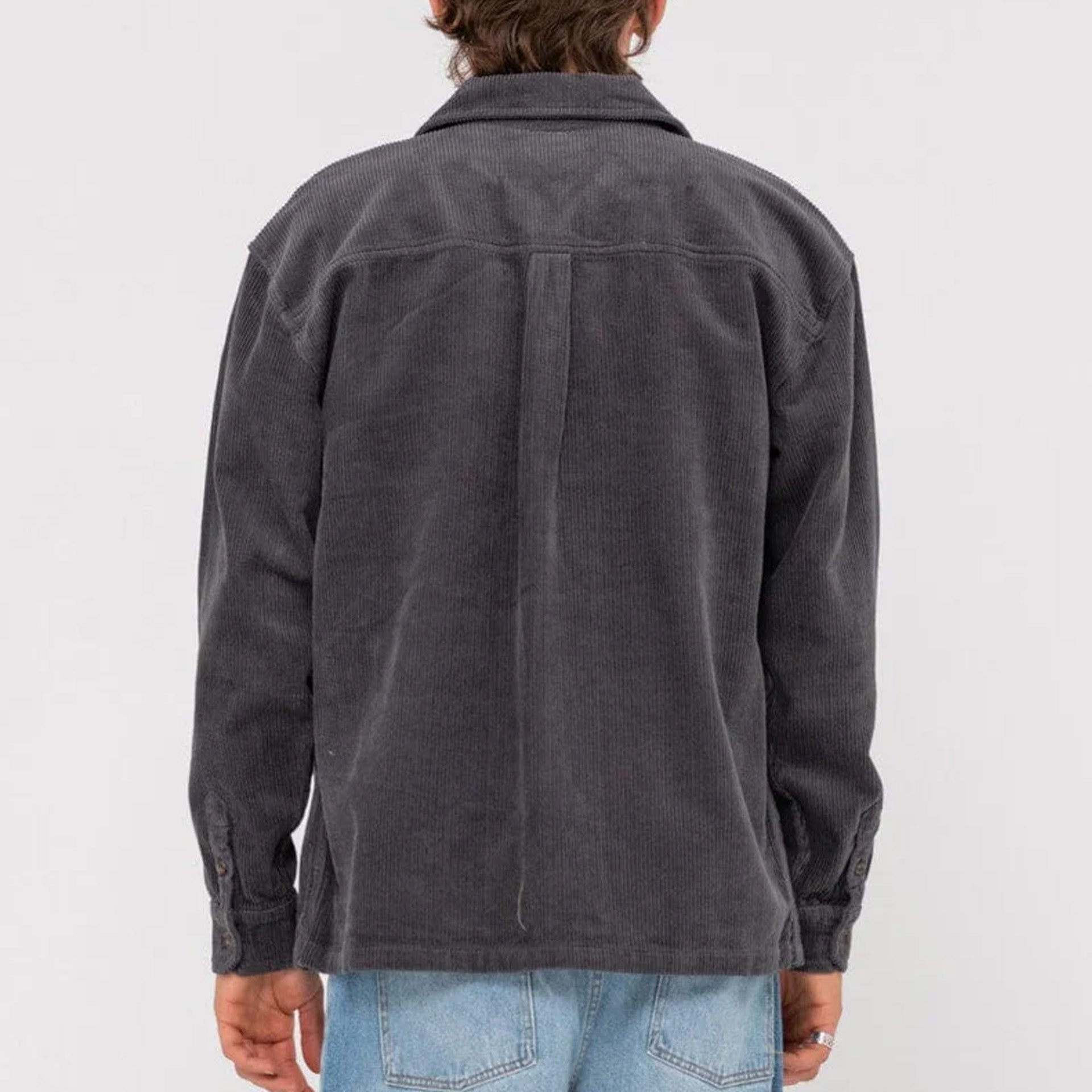 Rusty V8 Coup Cord Jacket - Coal - ManGo Surfing