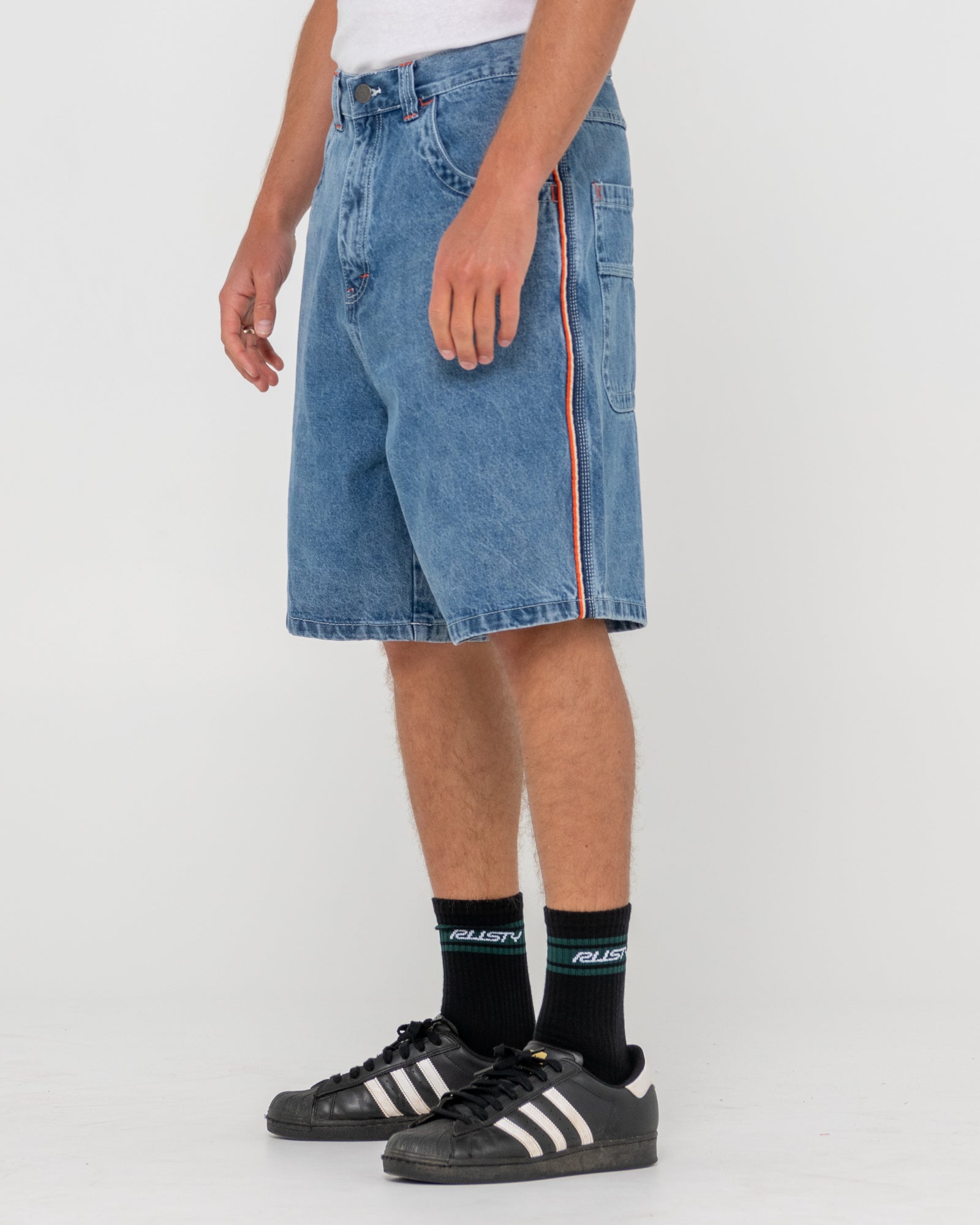 Rusty Flip Daddy 2.0 Jort Boardshorts - Middy Blue