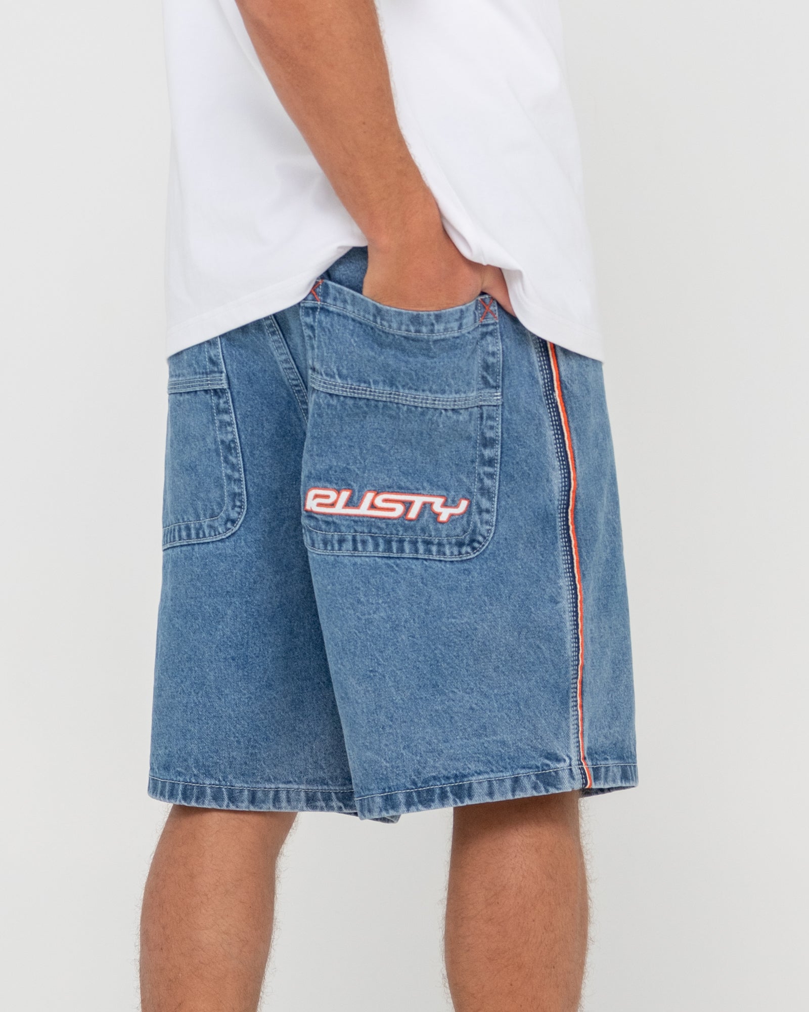 Rusty Flip Daddy 2.0 Jort Boardshorts - Middy Blue
