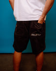 Rusty Flip Daddy Cord Shorts - Coal