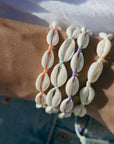 Pineapple Island Livadi Cowrie Shell Surf Bracelet - Turquoise