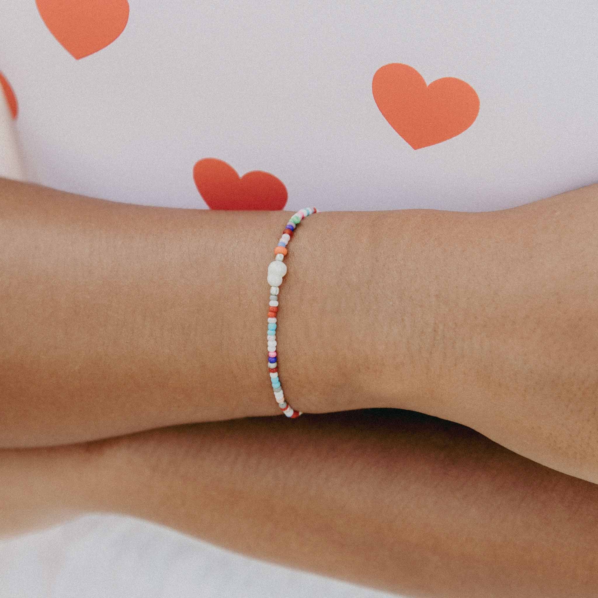 Pineapple Island Matira Freshwater Pearl Beaded Bracelet - Multicoloured